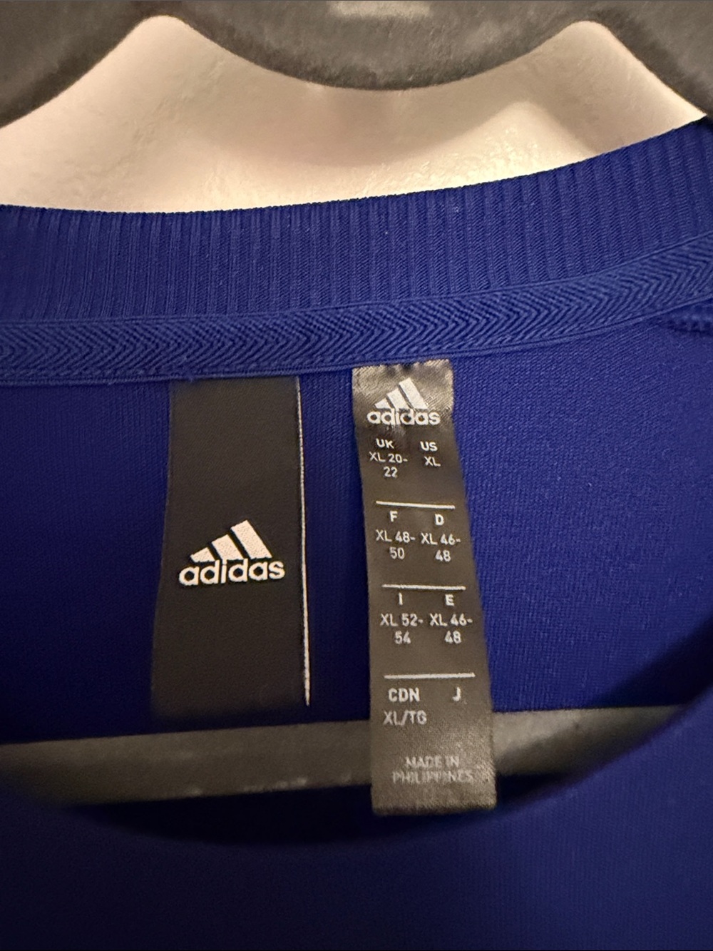 adidas Women’s Royal Blue Long-Sleeve Crewneck Sweatshirt Dress - Picture 2 of 5